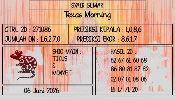 SYAIR SEMAR - Texas Morning