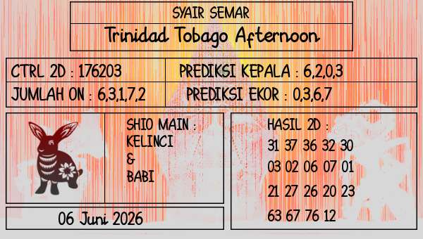SYAIR SEMAR - Trinidad Tobago Afternoon
