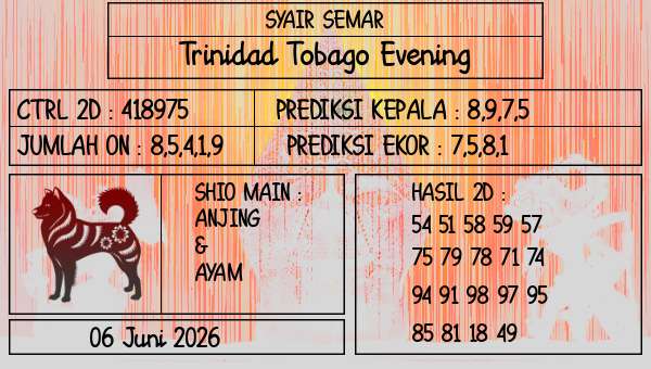 SYAIR SEMAR - Trinidad Tobago Evening
