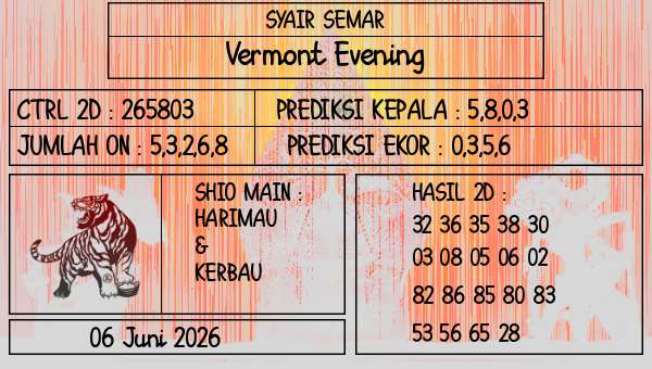 SYAIR SEMAR - Vermont Evening