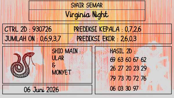 SYAIR SEMAR - Virginia Night
