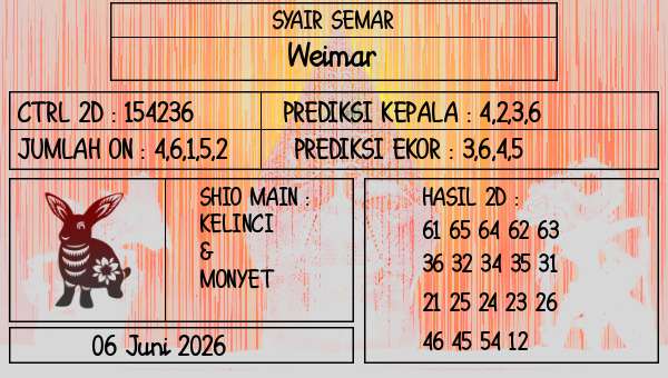 SYAIR SEMAR - Weimar