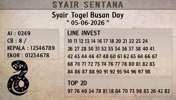  - Syair Togel Busan Day