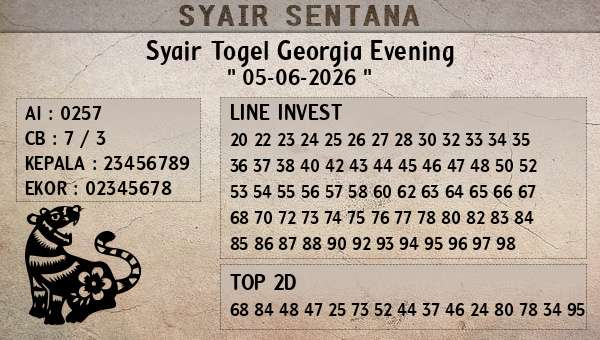  - Syair Togel Georgia Evening