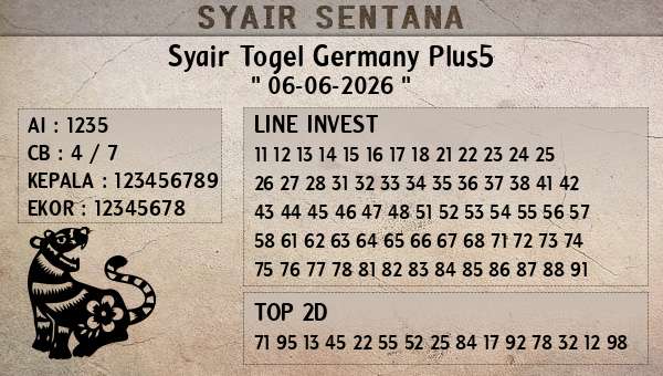  - Syair Togel Germany Plus5