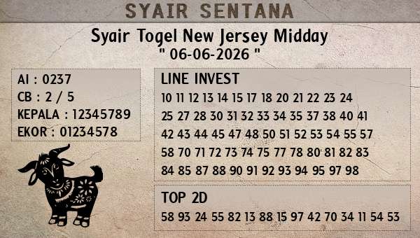  - Syair Togel New Jersey Midday
