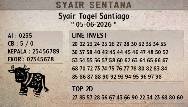  - Syair Togel Santiago