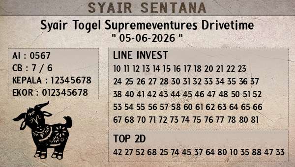  - Syair Togel Supremeventures Drivetime