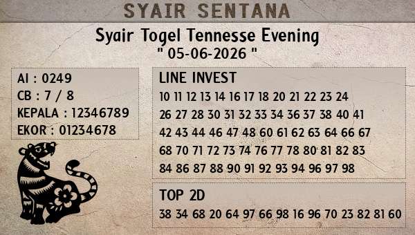  - Syair Togel Tennesse Evening