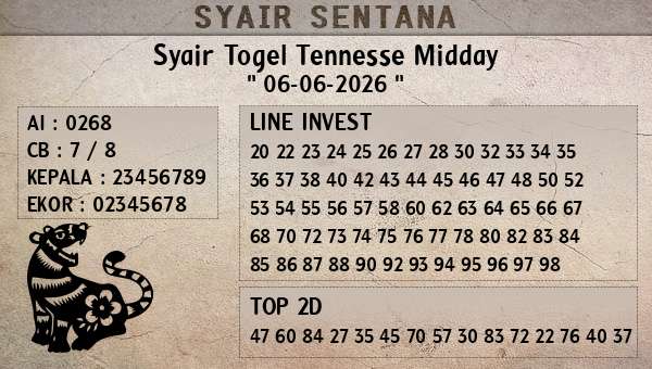  - Syair Togel Tennesse Midday