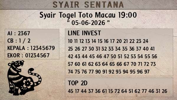  - Syair Togel Toto Macau 19:00