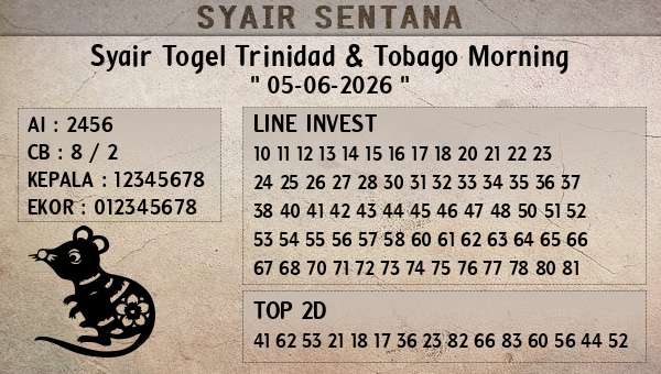  - Syair Togel Trinidad & Tobago Morning