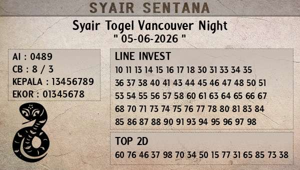  - Syair Togel Vancouver Night