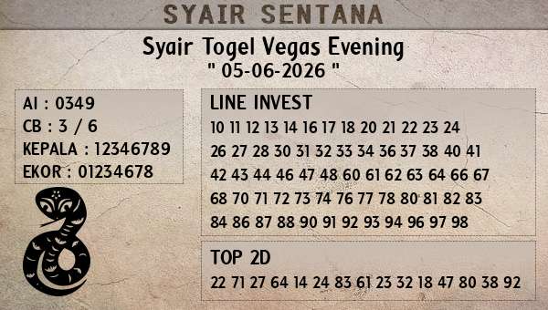  - Syair Togel Vegas Evening