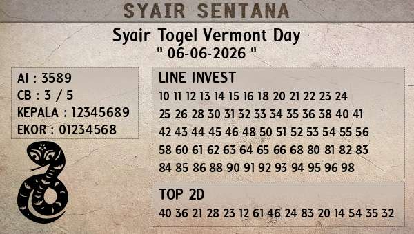  - Syair Togel Vermont Day