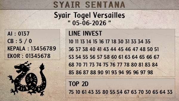 - Syair Togel Versailles