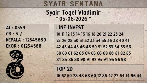  - Syair Togel Vladimir