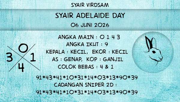 Syair Virdsam - Syair Adelaide Day