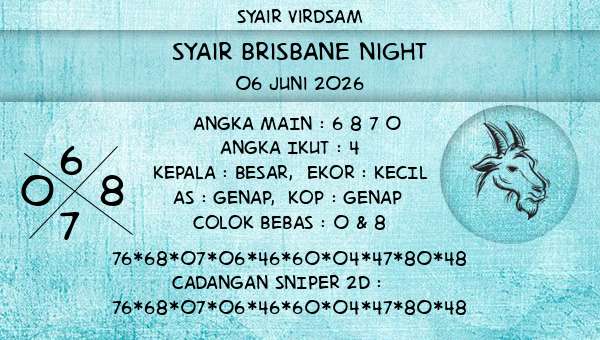 Syair Virdsam - Syair Brisbane Night