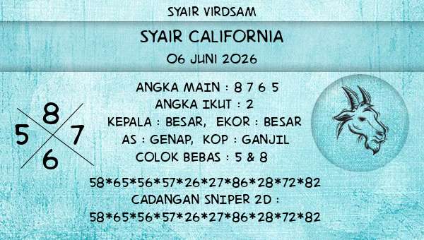 Syair Virdsam - Syair California
