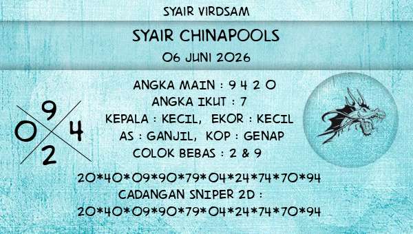 Syair Virdsam - Syair Chinapools