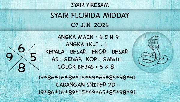 Syair Virdsam - Syair Florida Midday