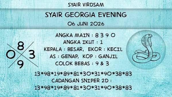 Syair Virdsam - Syair Georgia Evening