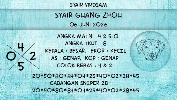 Syair Virdsam - Syair Guang Zhou