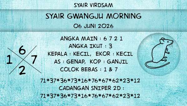 Syair Virdsam - Syair Gwangju Morning