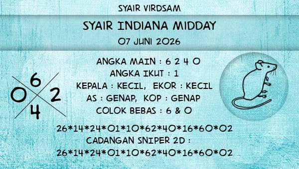 Syair Virdsam - Syair Indiana Midday