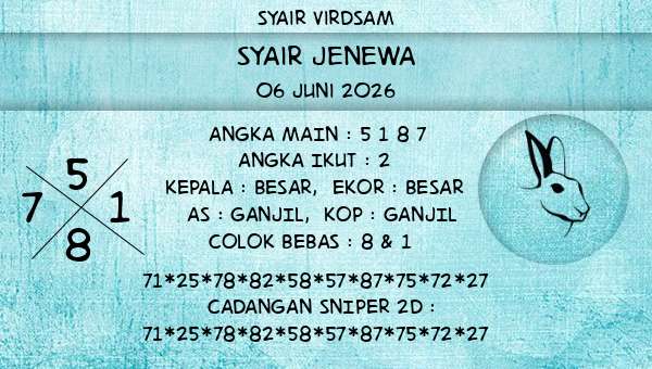 Syair Virdsam - Syair Jenewa