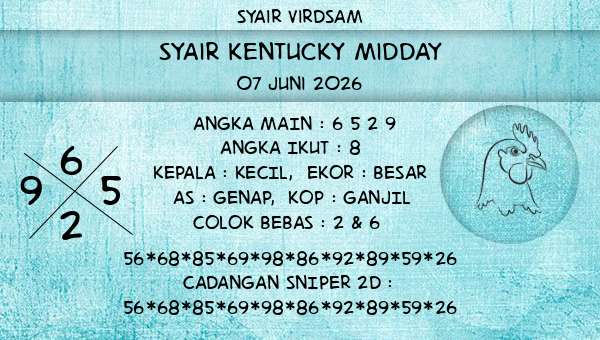 Syair Virdsam - Syair Kentucky Midday