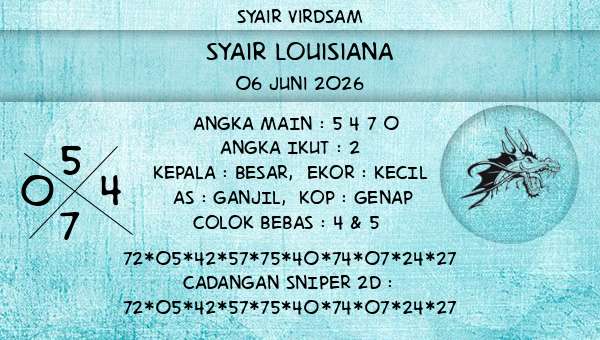 Syair Virdsam - Syair Louisiana