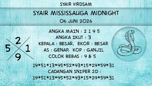 Syair Virdsam - Syair Mississauga Midnight