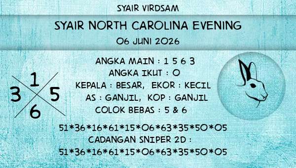 Syair Virdsam - Syair North Carolina Evening