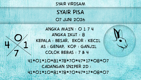 Syair Virdsam - Syair Pisa