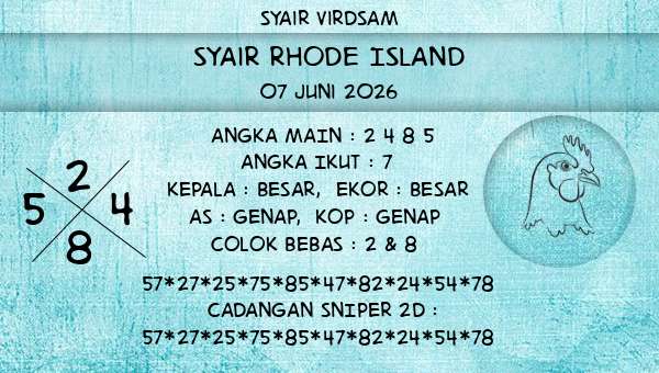 Syair Virdsam - Syair Rhode Island