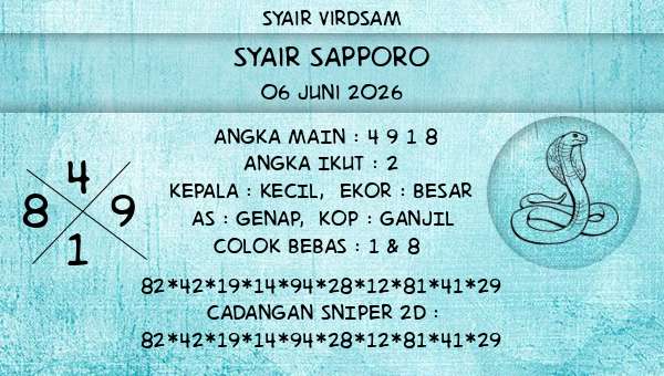 Syair Virdsam - Syair Sapporo