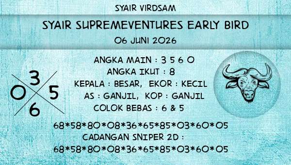 Syair Virdsam - Syair Supremeventures Early Bird