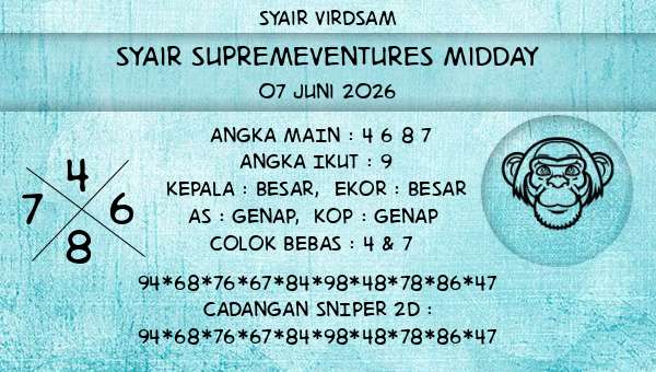 Syair Virdsam - Syair Supremeventures Midday