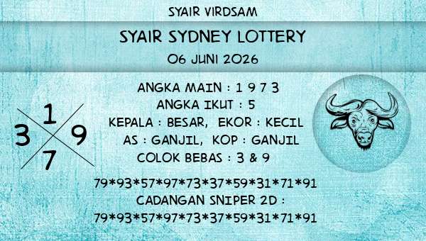 Syair Virdsam - Syair Sydney Lottery