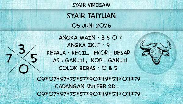 Syair Virdsam - Syair Taiyuan