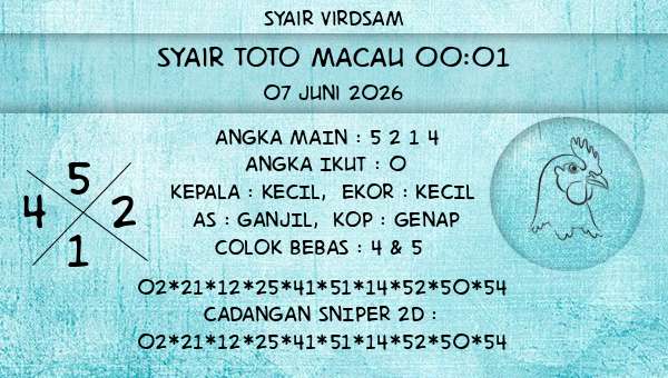 Syair Virdsam - Syair Toto Macau 00:01