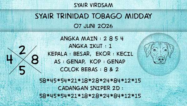 Syair Virdsam - Syair Trinidad Tobago Midday