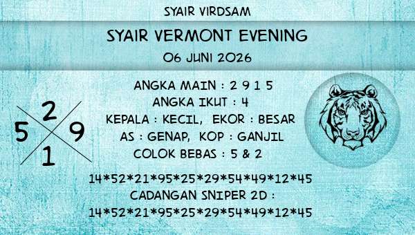 Syair Virdsam - Syair Vermont Evening