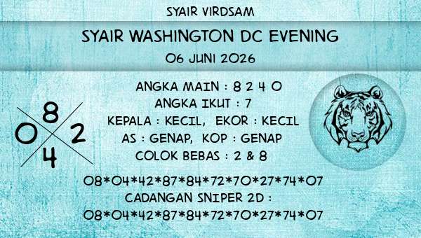 Syair Virdsam - Syair Washington Dc Evening