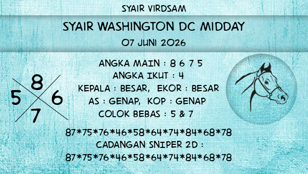 Syair Virdsam - Syair Washington Dc Midday