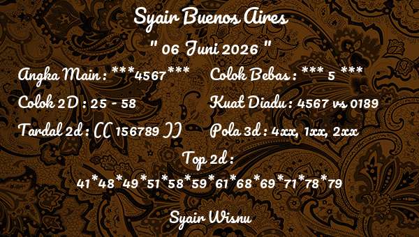 Syair Wisnu - Syair Buenos Aires