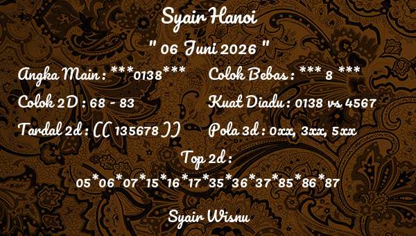Syair Wisnu - Syair Hanoi
