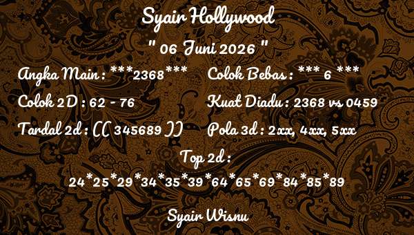 Syair Wisnu - Syair Hollywood